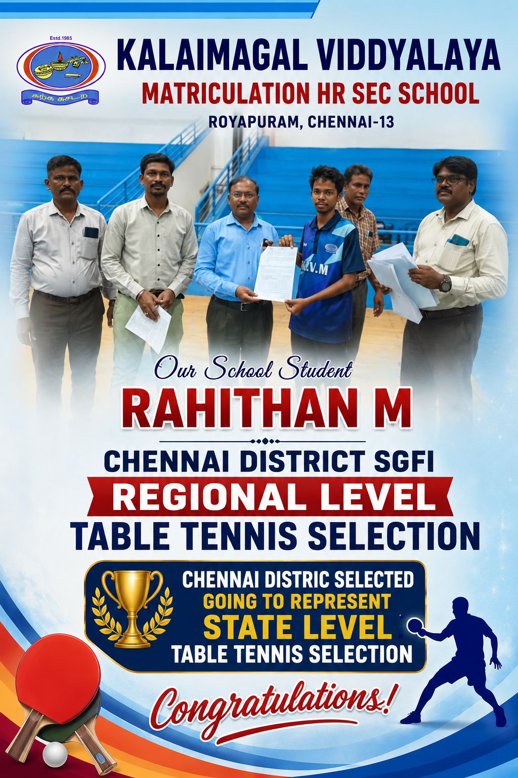 Chennai District SGFI Table Tennis Tournament - Image 3